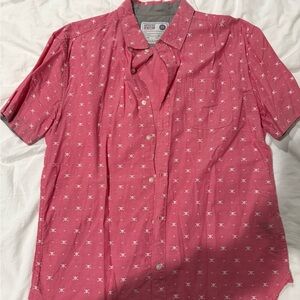 Men's Pink Short Sleeve Shirt